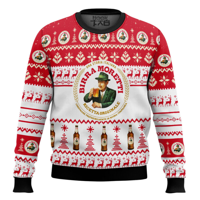 Hooktab Birra Moretti Ricetta Originale Ugly Christmas Sweater Hooktab Birra Moretti Ricetta Originale Ugly Christmas Sweater