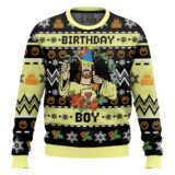 Hooktab Birthday Boy Jesus Ugly Christmas Sweater