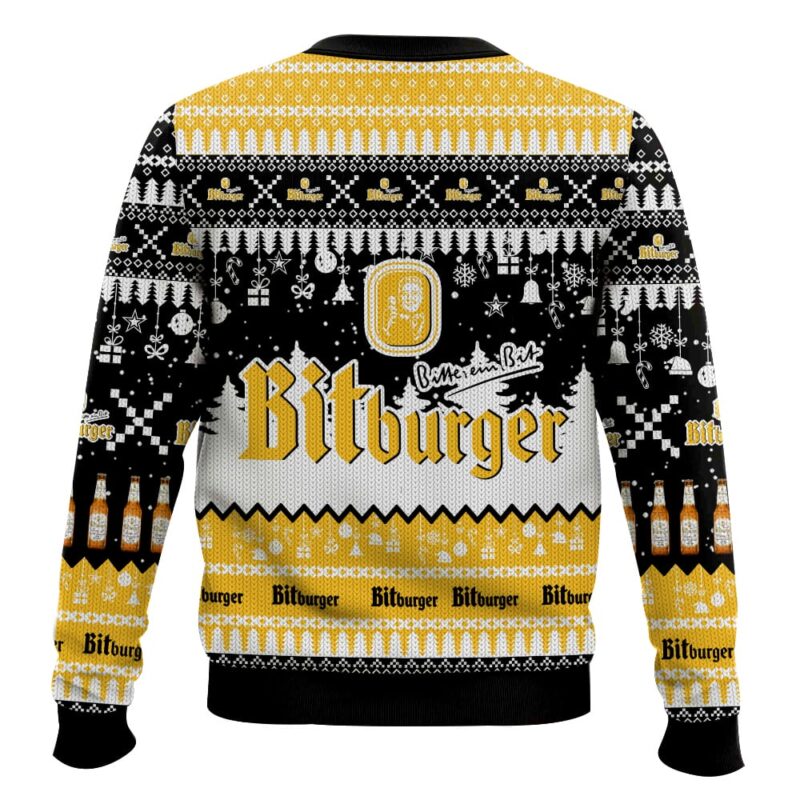 Hooktab Bitburger German Beer Ugly Christmas Sweater Hooktab Bitburger German Beer Ugly Christmas Sweater