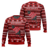 Hooktab Black Cat Hekki Darkness My Old Friend Ugly Christmas Sweater