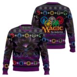 Hooktab Black Lotus Magic The Gathering Ugly Christmas Sweater
