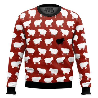 Hooktab Black Sheep Ugly Christmas Sweater