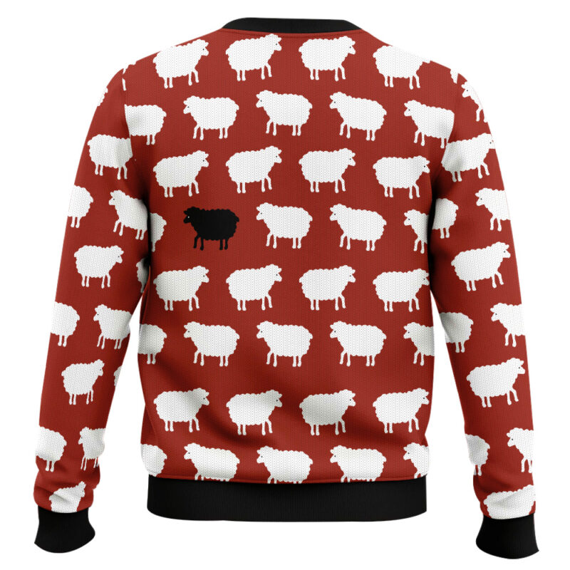 Hooktab Black Sheep Ugly Christmas Sweater Hooktab Black Sheep Ugly Christmas Sweater