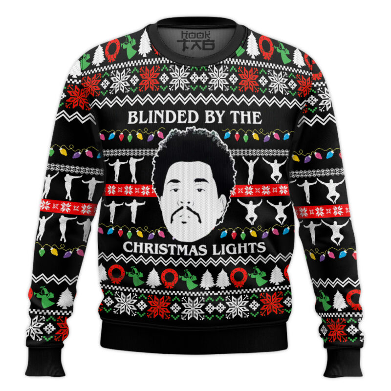 Hooktab Blinded By The Christmas Lights The Weeknd Ugly Christmas Sweater