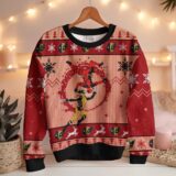 Hooktab Blood Dance Deadpool & Wolverine Ugly Christmas Sweater