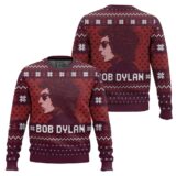 Hooktab Blood On The Tracks Bob Dylan Ugly Christmas Sweater