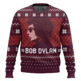 Hooktab Blood On The Tracks Bob Dylan Ugly Christmas Sweater