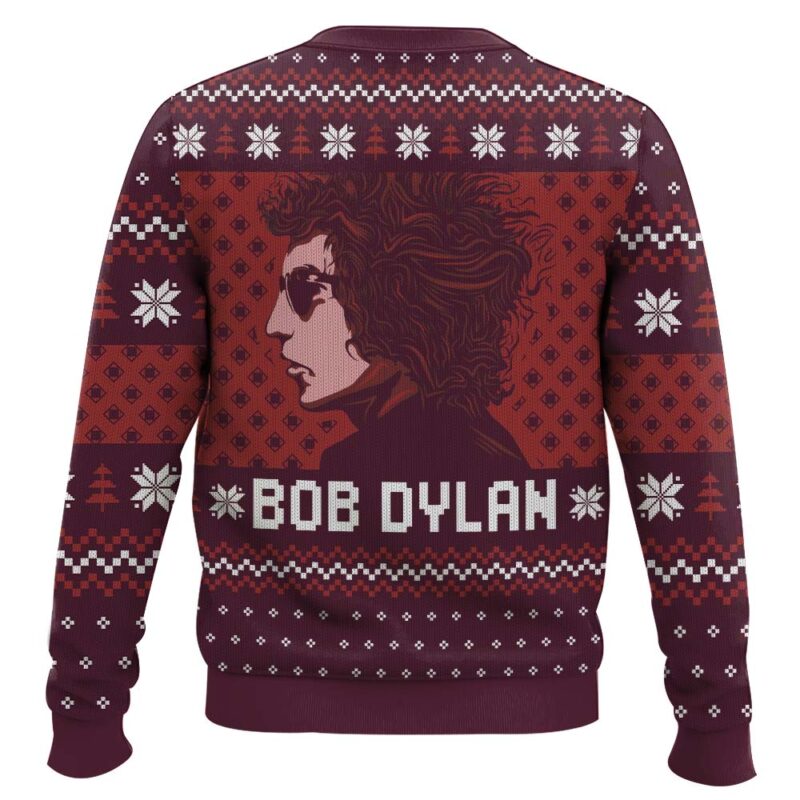 Hooktab Blood On The Tracks Bob Dylan Ugly Christmas Sweater Hooktab Blood On The Tracks Bob Dylan Ugly Christmas Sweater