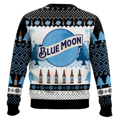 Hooktab Blue Moon Belgian White Ugly Christmas Sweater