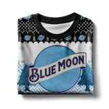 Hooktab Blue Moon Belgian White Ugly Christmas Sweater