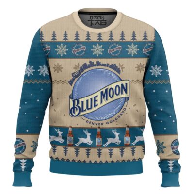 Hooktab Blue Moon Brewing Ugly Christmas Sweater