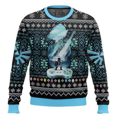 Hooktab Blue Rupee The Legend Of Zelda Hero Ugly Christmas Sweater