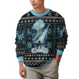 Hooktab Blue Rupee The Legend Of Zelda Hero Ugly Christmas Sweater