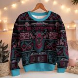 Hooktab Blue Threat Dead By Dawn Ugly Christmas Sweater
