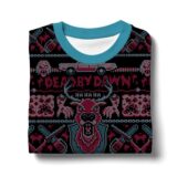 Hooktab Blue Threat Dead By Dawn Ugly Christmas Sweater