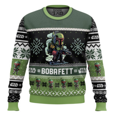 Hooktab Boba Fett Star Wars Ugly Christmas Sweater