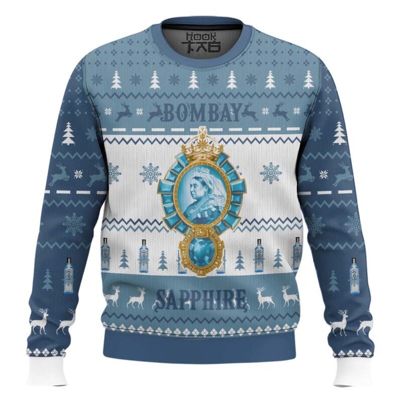 Hooktab Bombay Sapphire Ugly Christmas Sweater