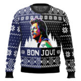 Hooktab Bon Jovi Ugly Christmas Sweater