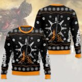 Hooktab Bonfires Dark Souls Ugly Christmas Sweater