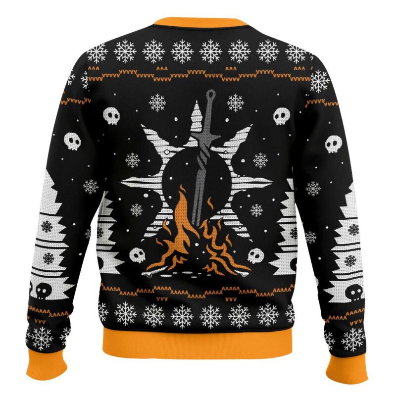 Hooktab Bonfires Dark Souls Ugly Christmas Sweater Hooktab Bonfires Dark Souls Ugly Christmas Sweater