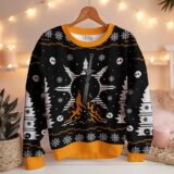 Hooktab Bonfires Dark Souls Ugly Christmas Sweater