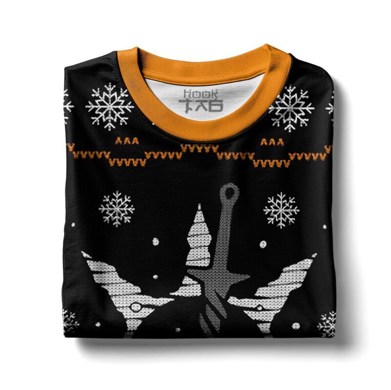 Hooktab Bonfires Dark Souls Ugly Christmas Sweater Hooktab Bonfires Dark Souls Ugly Christmas Sweater