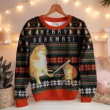 Hooktab Bonkmas Cheems Doge Meme Ugly Christmas Sweater