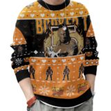 Hooktab Booker T WWE Ugly Christmas Sweater