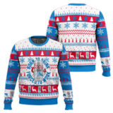 Hooktab Born To Drink Coors Light Ugly Christmas Sweater