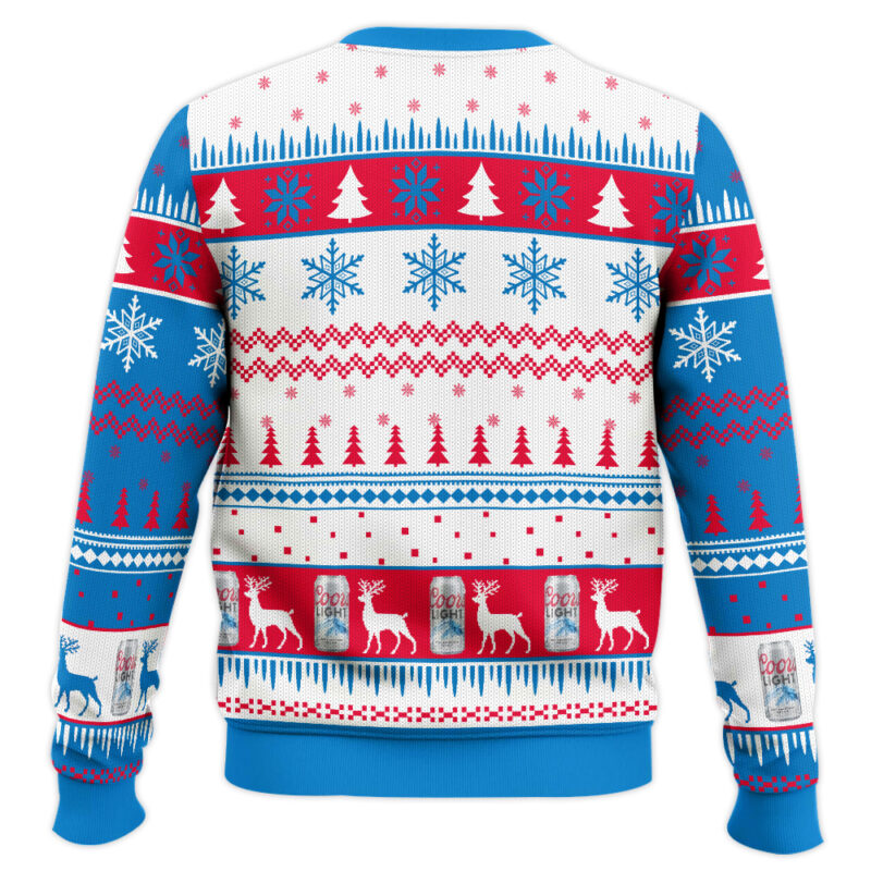Hooktab Born To Drink Coors Light Ugly Christmas Sweater Hooktab Born To Drink Coors Light Ugly Christmas Sweater