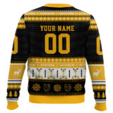 Hooktab Boston Bruins - Custom Name And Number Ugly Sweater