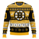 Hooktab Boston Bruins - Custom Name And Number Ugly Sweater