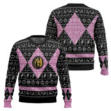 Hooktab Bow Of Darkness Pink Power Ranger Ugly Christmas Sweater
