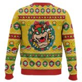 Hooktab Bowser Wreath Mario Bros Ugly Christmas Sweater