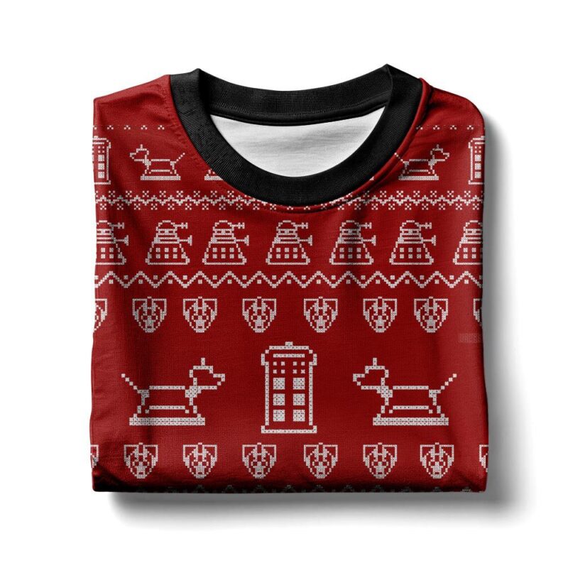 Hooktab Bowties Are Cool Doctor Who Ugly Christmas Sweater Hooktab Bowties Are Cool Doctor Who Ugly Christmas Sweater