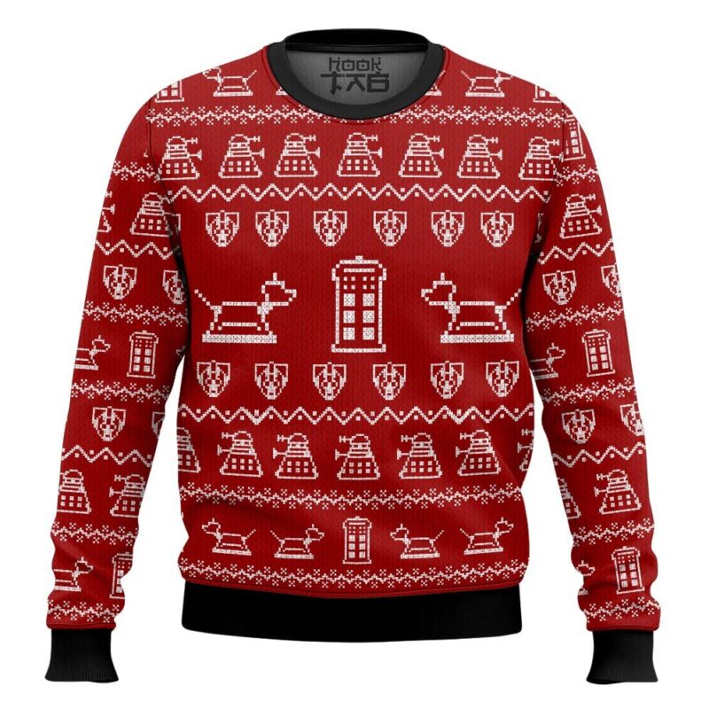 Hooktab Bowties Are Cool Doctor Who Ugly Christmas Sweater