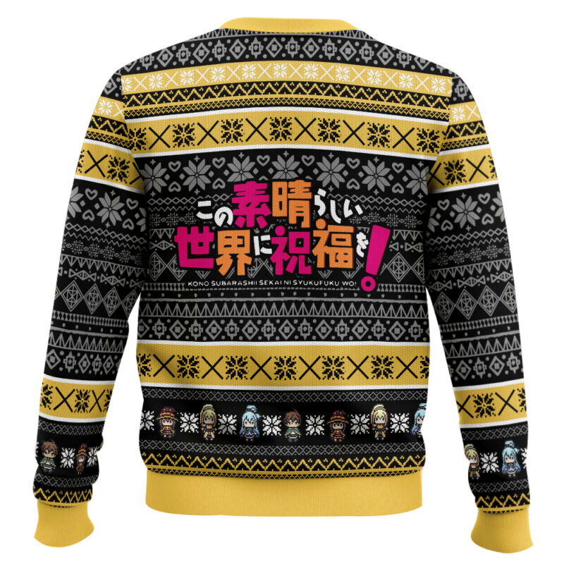 Hooktab Brace Yourself Konosuba Ugly Christmas Sweater Hooktab Brace Yourself Konosuba Ugly Christmas Sweater