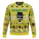 Hooktab Breaking Xmas Br Ba Breaking Bad Ugly Christmas Sweater