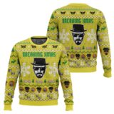 Hooktab Breaking Xmas Br Ba Breaking Bad Ugly Christmas Sweater