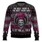 Hooktab Brett Hart Hitman WWE Ugly Christmas Sweater