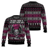 Hooktab Brett Hart Hitman WWE Ugly Christmas Sweater