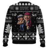 Hooktab Brian Johnson And Angus Young AC/DC Ugly Christmas Sweater