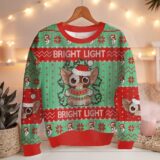 Hooktab Bright Light Gizmo Gremlins Ugly Christmas Sweater