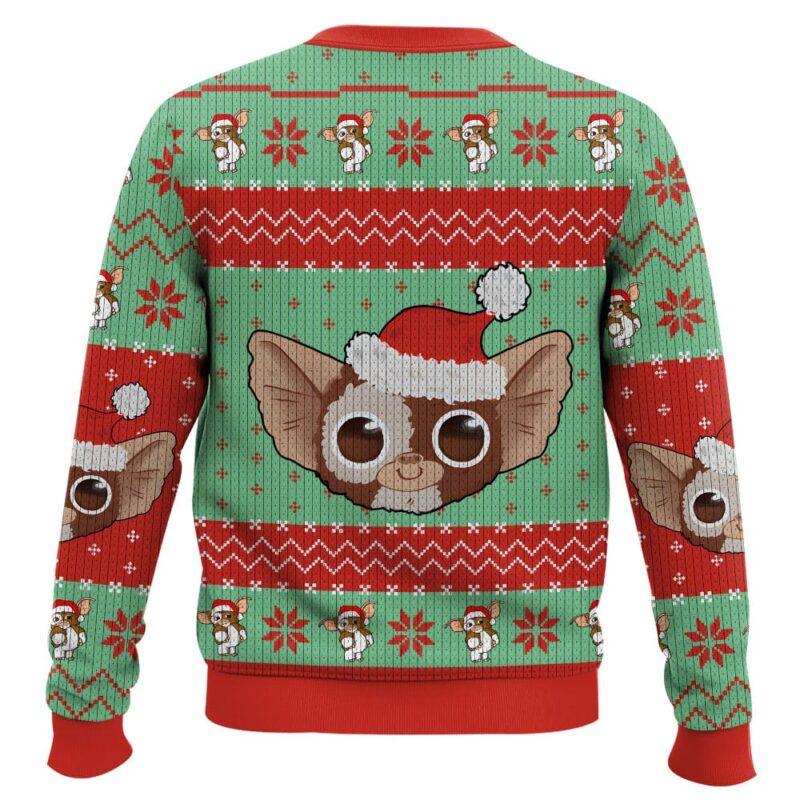 Hooktab Bright Light Gizmo Gremlins Ugly Christmas Sweater Hooktab Bright Light Gizmo Gremlins Ugly Christmas Sweater