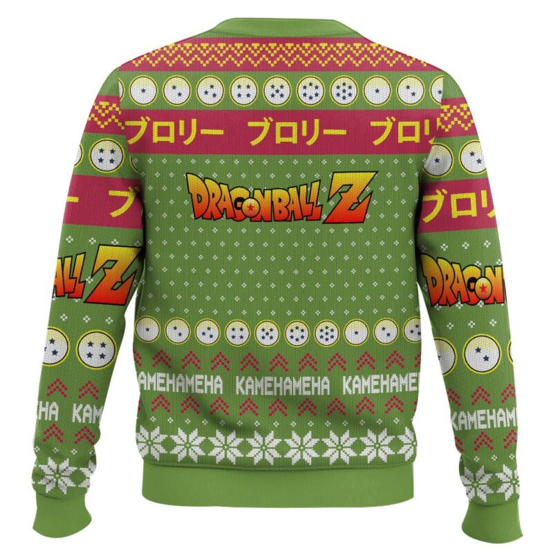 Hooktab Broly Kamehameha Dragon Ball Z Ugly Christmas Sweater Hooktab Broly Kamehameha Dragon Ball Z Ugly Christmas Sweater