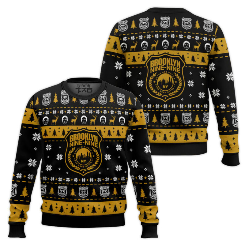 Hooktab Brooklyn Nine-nine Ugly Christmas Sweater Hooktab Brooklyn Nine-nine Ugly Christmas Sweater