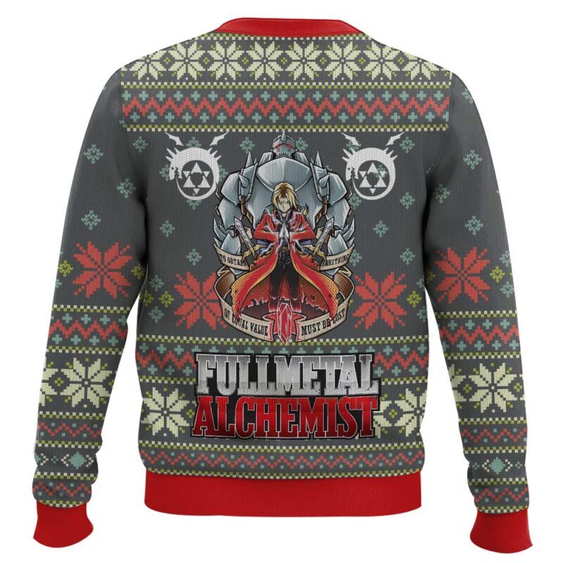 Hooktab Brotherhood Fullmetal Alchemis Ugly Christmas Sweater Hooktab Brotherhood Fullmetal Alchemis Ugly Christmas Sweater