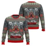 Hooktab Brotherhood Fullmetal Alchemis Ugly Christmas Sweater