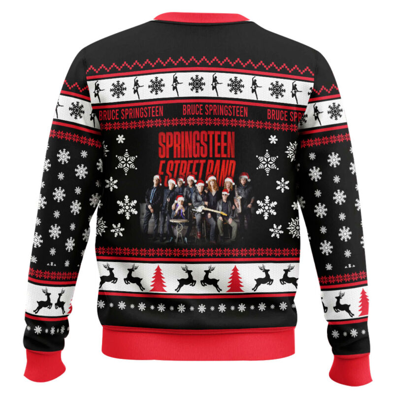 Hooktab Bruce Springsteen E Street Band Ugly Christmas Sweater Hooktab Bruce Springsteen E Street Band Ugly Christmas Sweater