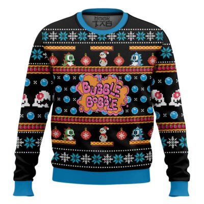 Hooktab Bubble Bobble Ugly Christmas Sweater